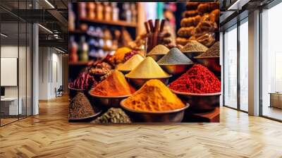 Exotic Spice Market Wall mural