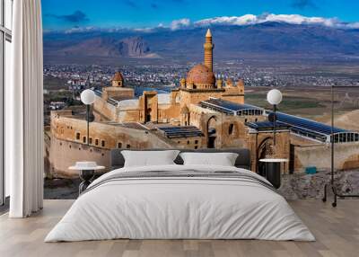 Ishak Pasha Palace in Turkey in the afternoon. Wall mural