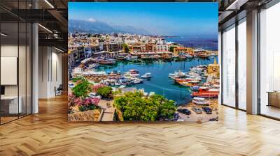 Kyrenia marina in Cyprus Wall mural