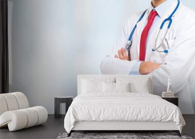 Doctor in front of a bright background Wall mural