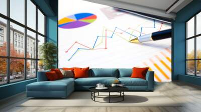 Financial data Wall mural