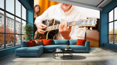 Jazz guitarist Wall mural