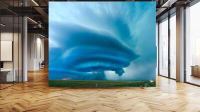 Supercell near Vega in Texas, May 2012 Wall mural