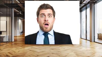 Surprised businessman Wall mural