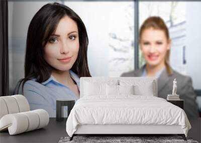 Two businesswomen Wall mural