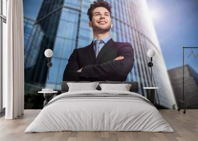 Young businessman Wall mural