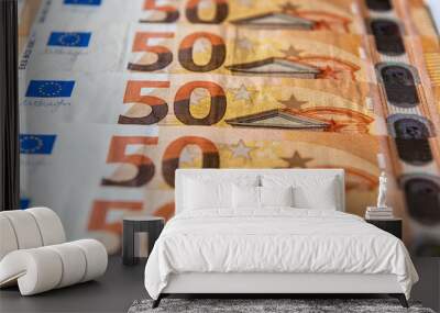 euro background Wall mural