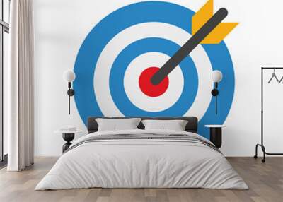 Target goal vector icon symbol design Wall mural