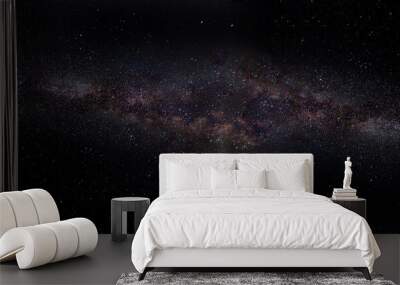 panoramic view of the universe in space from the Milky Way galaxy Wall mural