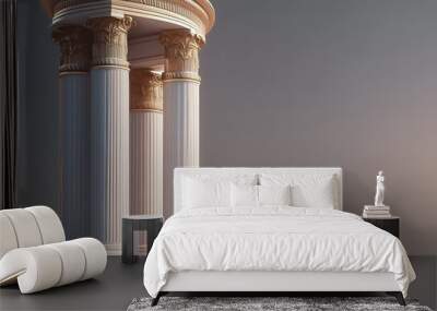 roman columns in minimal style Wall mural