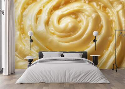 Creamy Melted Cheese with Luscious Swirls Wall mural