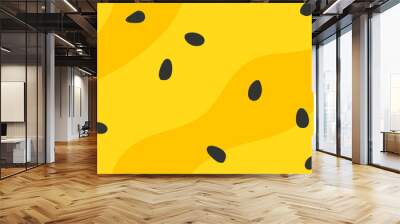 Yellow watermelon slice background. Wall mural