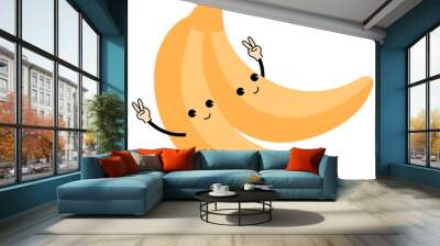 Cartoon banana illustration Wall mural