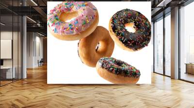 donuts falling Wall mural