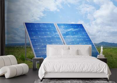 Solar panel, photovoltaic, alternative source of electricity Wall mural