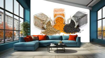 jars with lentils Wall mural