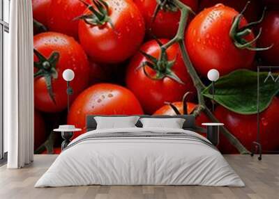 Fresh tomatoes on the market Wall mural