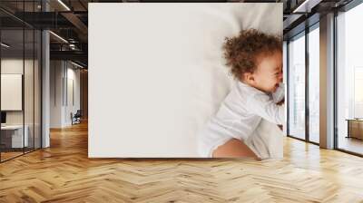 Love of a mother and baby. Family at home. Lifestyle Wall mural