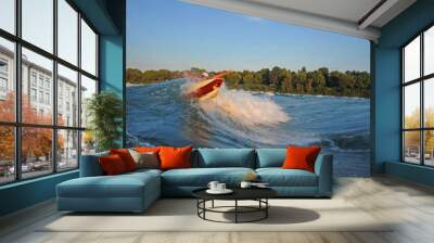 river surfing  Wall mural