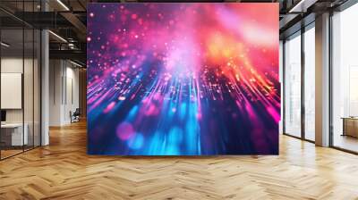 colorful abstract background representing the future of technology Wall mural