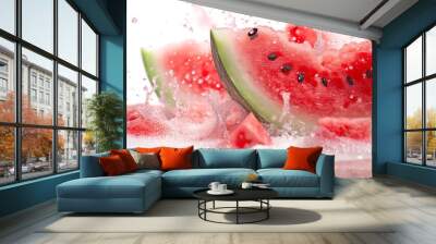 ripe juicy fresh melon pulp Wall mural