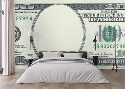 hundred dollar blank Wall mural