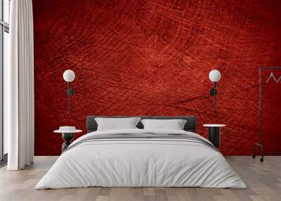 old wooden red texture Wall mural