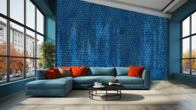 Blue background with texture Wall mural