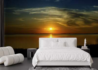 Amazing and beautiful sunset Wall mural