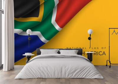 National flag of South Africa country Wall mural