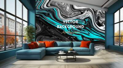 fluid art texture. backdrop with abstract swirling paint effect. liquid acrylic picture that flows a Wall mural