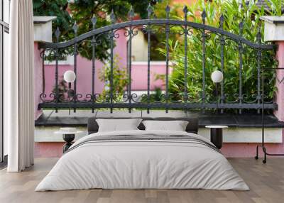 wrought iron fence Wall mural