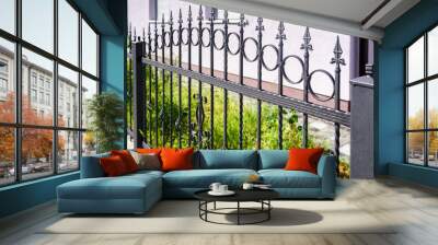 wrought iron fence Wall mural