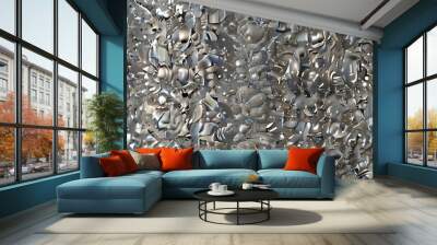 silver and white glitter texture christmas abstract background Generative AI

 Wall mural