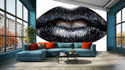 Black mouth close up,  Wall mural