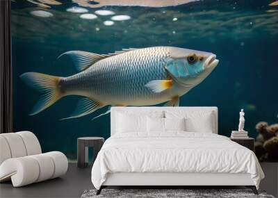 Fish underwater close-up Wall mural