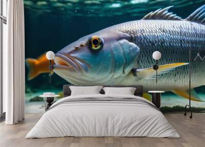 Fish underwater close-up Wall mural