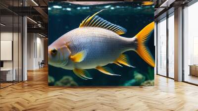 Fish underwater close-up Wall mural