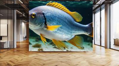 Fish underwater close-up Wall mural