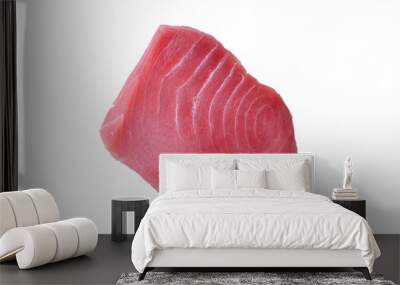 tuna steak on white background Wall mural