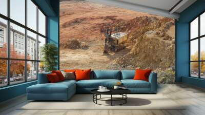 Mining technology limestone ore open pit quarry Wall mural