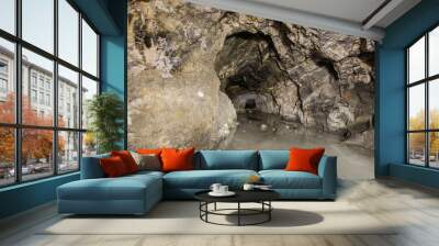 Underground mineshaft gold iron ore tunnel Wall mural