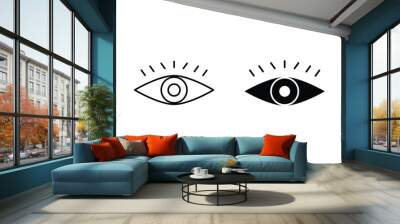 eye line icon set of vector Wall mural