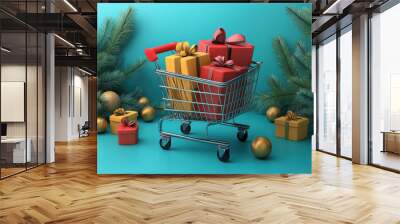 Dynamic Cyber Monday flash sale graphics images to create urgency and drive quick purchases Wall mural