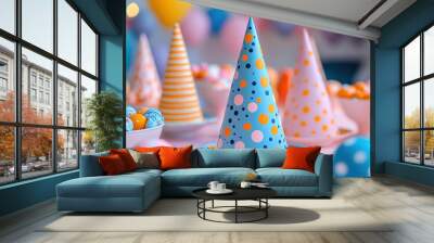 Festive New Year's Day 2025 party decor graphics photos featuring vibrant and celebratory designs for digital invitations and event pages Wall mural