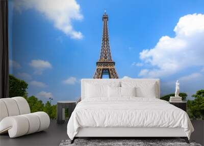 Eiffel Tower and Field of Mars, Paris, France Wall mural