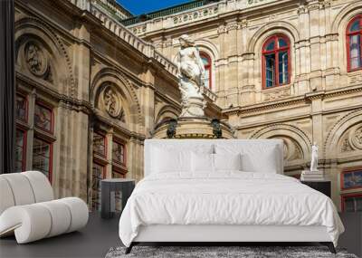 Fountain at Vienna State Opera, Austria Wall mural