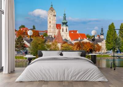 Krems cityscape in Wachau valley, Austria Wall mural