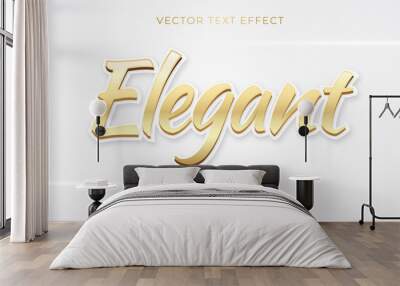 Elegant text effect Wall mural