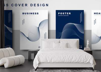 Set of business cover design Wall mural